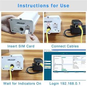 img 2 attached to 📶 Yeacomm Outdoor 4G CPE Router with SIM Card Slot, AT&T Compatible, 150Mbps CAT4, POE Adapter, No WiFi, Not for Verizon