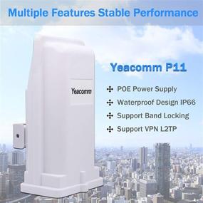 img 1 attached to 📶 Yeacomm Outdoor 4G CPE Router with SIM Card Slot, AT&T Compatible, 150Mbps CAT4, POE Adapter, No WiFi, Not for Verizon