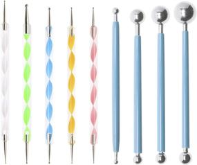 img 4 attached to 🖌️ Penta Angel 9Pcs Dotting Tools Embossing Ball Stylus Set for Rock Painting Nail Art Pottery Clay Modeling Carbon Transfer Paper Ornaments Art Craft DIY