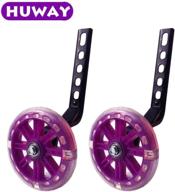 huway flash mute training wheels: stabilisers for 12-20 inch bicycles - compatible kit, 1 pair logo