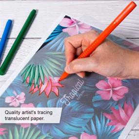 img 2 attached to 📝 Sodaxx A4 Artists Tracing Paper: Premium Translucent Vellum for Art and Crafts - 75 Sheets, Ideal for Pencil, Marker, and Ink - Trace Images, Sketching, Preliminary Drawing [32 LB/50 GSM]