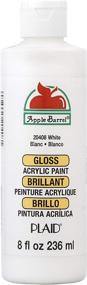 img 4 attached to Apple Barrel Gloss Acrylic Paint (8 oz) in Assorted Colors - Discover 20408 Gloss White!