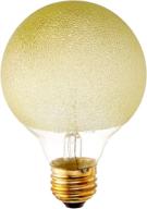 💡 bulbrite 40-watt amber g25 globe light with ice finish and medium base from the crystal collection incandescent series logo