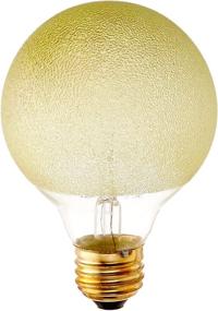 img 1 attached to 💡 Bulbrite 40-watt Amber G25 Globe Light with Ice Finish and Medium Base from the Crystal Collection Incandescent series