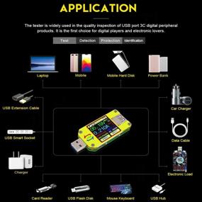 img 3 attached to 🔌 MakerHawk UM34C: USB 3.0 Multimeter with Bluetooth Connectivity - Voltmeter, Ammeter, Electronic Load Tester, Resistor, Capacity Charger, Temperature Meter