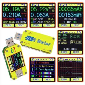 img 2 attached to 🔌 MakerHawk UM34C: USB 3.0 Multimeter with Bluetooth Connectivity - Voltmeter, Ammeter, Electronic Load Tester, Resistor, Capacity Charger, Temperature Meter