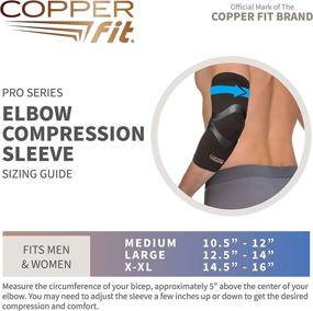 img 2 attached to 💪 Copper Fit Pro Series: Optimize Performance with Compression Elbow Sleeve