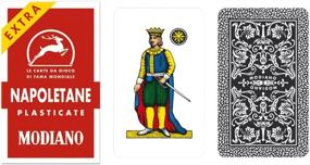 img 1 attached to 🎴 Authentic Italian Deck: Napoletane 97/25 Modiano Regional Italian Playing Cards