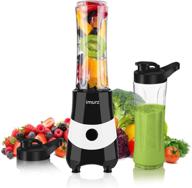 🥤 compact smoothie blender for shakes and smoothies, imurz fruit and vegetable drinks blender, 300w powerful personal blender with a 20oz bpa-free tritan travel bottle логотип