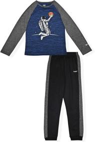 img 3 attached to Hind Athletic Sweatpant Red Black Numeric_8 Boys' Clothing via Active