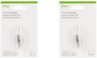 cricut fine point cutting blade replacements for paper-cutting machines (model #2003534) - 2 pack (4 blades total) logo