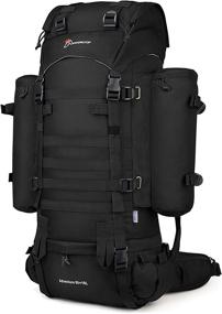 img 4 attached to 🎒 Mardingtop 65L/65+10L Molle Hiking Backpacks with Rain Cover for Camping and Backpacking, featuring Internal Frame