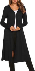 img 4 attached to BLUETIME Duster Cardigans Lightweight Sweaters Women's Clothing and Swimsuits & Cover Ups