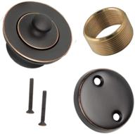 🛁 upgrade your bathtub drain: wg-100 brass conversion kit with oil-rubbed bronze finish logo