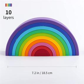 img 2 attached to 🌈 Silicone Rainbow Stacker by BLUE GINKGO