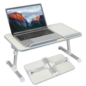 img 4 attached to Versatile and Foldable Laptop Bed Tray Table for Maximum Comfort and Convenience