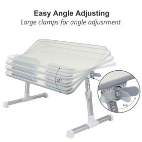 img 1 attached to Versatile and Foldable Laptop Bed Tray Table for Maximum Comfort and Convenience