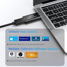 img 3 attached to 🎮 Soicear 1080P 60fps Захват видео и аудио карты: Ultimate USB 3.0 HDMI игровая захватывающая карта для гейминга, потоковой передачи и живого вещания!