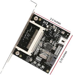 img 1 attached to Efficient Syba SD-ADA40001 Compact Flash to SATA II Adapter Card with PCI Mounting Bracket - Black