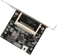 efficient syba sd-ada40001 compact flash to sata ii adapter card with pci mounting bracket - black logo