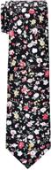 retreez 8-10 years cotton boy's tie with garden roses pattern for enhanced seo logo
