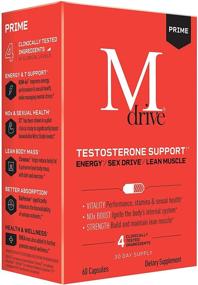 img 4 attached to Mdrive Prime: Powerhouse Testosterone Support for Men- Boost Energy, Alleviate Stress, Build Lean Muscle- Featuring KSM-66 Ashwagandha, S7 Nitric Oxide Booster, Bioperine, and DHEA - 60 Capsules