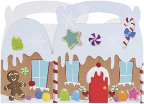 img 1 attached to 🎁 Festive Gingerbread Christmas Party Favor Paper Boxes - 24 Pack (6.2 x 3.3 x 3.5 In)