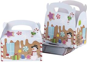 img 4 attached to 🎁 Festive Gingerbread Christmas Party Favor Paper Boxes - 24 Pack (6.2 x 3.3 x 3.5 In)