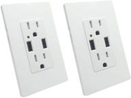 💡 lasockets usb wall outlet receptacle logo