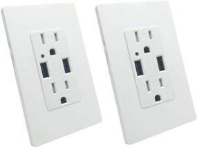 img 4 attached to 💡 LASOCKETS USB Wall Outlet Receptacle