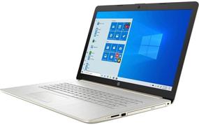 img 3 attached to 🌟 Самый новый флагманский ноутбук HP 17,3 дюйма с HD+ сенсорным экраном - Intel Quad-Core i5, 8 ГБ оперативной памяти, 256 ГБ SSD, Windows 10 - бледно-золотой