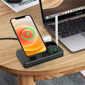 img 1 attached to 🔌 HATALKIN 36W Charger Stand: Multifunctional Charging Station for Magsafe Charger, Apple Watch, AirPods/Pro, iPhone 13/12/Pro/Pro Max/Mini - Desk Dock for Multiple Devices (Magsafe iWatch NOT Included)