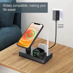 img 3 attached to 🔌 HATALKIN 36W Charger Stand: Multifunctional Charging Station for Magsafe Charger, Apple Watch, AirPods/Pro, iPhone 13/12/Pro/Pro Max/Mini - Desk Dock for Multiple Devices (Magsafe iWatch NOT Included)