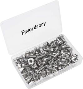 img 3 attached to Favordrory 30 Pack M6 x 20mm Rack Mount Cage Nuts, 🔩 Screws, and Washers: Complete Set for Server Cabinets, Shelves & Routers (Silver)