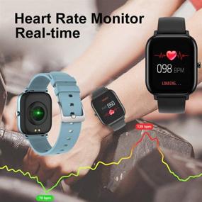 img 2 attached to 🎁 EIGIIS Smart Watch for Women with Heart Rate, Blood Pressure, and Oxygen Monitor - 1.4" HD Touch Screen Waterproof Fitness Tracker - Perfect Gift for Boys and Girls