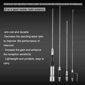img 3 attached to Улучшите свое общение: высокодоходная УКВ универсальная автомобильная мобильная радиоантенна короткая уха SG7900 144 430 МГц
