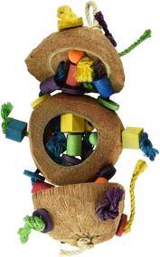 img 1 attached to Deluxe Penn-Plax BA1870 Coconut Kabob: Exquisite Wood & Sisal Pet Collar for Ultimate Playtime Fun!