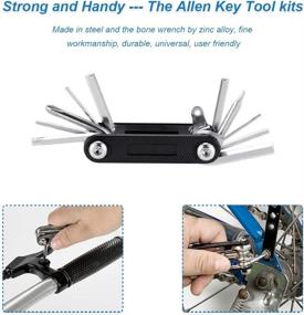 img 1 attached to 🚴 WOTOW Bike Tire Repair Tool Kit with Waterproof Storage Bag, Mini Bike Pump, 11 in 1 Multitool, Bicycle Tyre Lever Patch Portable Repair Tool Accessories Set for Road Mountain BMX Cycling