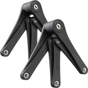 img 4 attached to 🔒 FoldyLock Folding Bike Locks - Complete Set of 2 Matching Locks with 6 Identical Keys - Patented Lightweight Heavy Duty Anti Theft Locks with Carrying Cases for Bikes and Scooters (Compact Black)