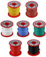 🔌 flexible 14 awg stranded tinned copper wire kit - bntechgo silicone wire, 25 ft each, 7 color pack логотип