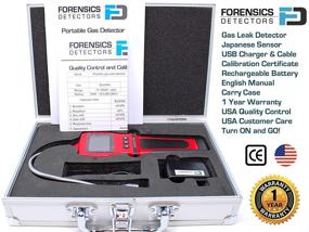 img 1 attached to 🔍 Forensics Natural Gas Leak Detector - Waterproof, Dustproof & Explosion Proof - Li-Ion Battery - 0-10,000ppm - RED Color