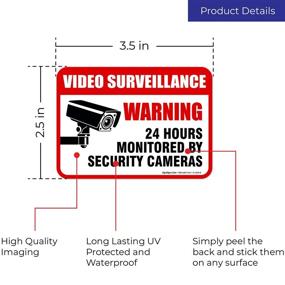 img 3 attached to 📹 Waterproof Video Surveillance Sign Pack