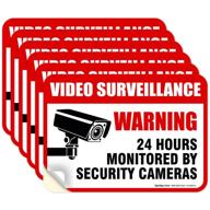 📹 waterproof video surveillance sign pack logo