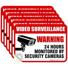 img 4 attached to 📹 Waterproof Video Surveillance Sign Pack