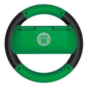 img 1 attached to 🎮 Officially Licensed Nintendo Switch Mario Kart 8 Deluxe Luigi Version Wheel by HORI