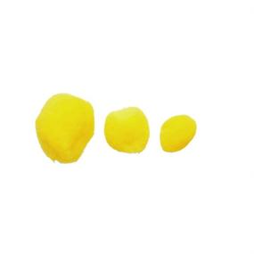 img 3 attached to 🌼 Colorations Yellow Super Fluffy Soft Acrylic Pom Poms - Set of 100, 3 Sizes - Perfect for Kids' Crafts, DIY Projects, and Creative Hobbies