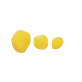 img 2 attached to 🌼 Colorations Yellow Super Fluffy Soft Acrylic Pom Poms - Set of 100, 3 Sizes - Perfect for Kids' Crafts, DIY Projects, and Creative Hobbies
