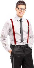 img 2 attached to Trilece Adjustable Suspenders: Perfect for Men and Women