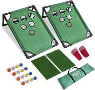 vulcano sports beer pong golf game set: target boards, cups, mats, balls & carrying case логотип