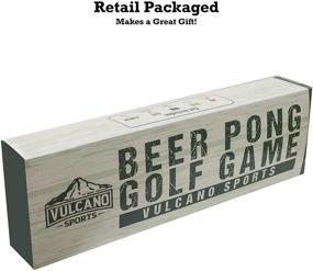 img 2 attached to VULCANO SPORTS Beer Pong Golf Game Set: Target Boards, Cups, Mats, Balls & Carrying Case